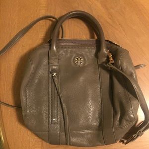Gray crossbody